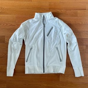 Lululemon Men’s White Zip-up Sweatshirt, Size L